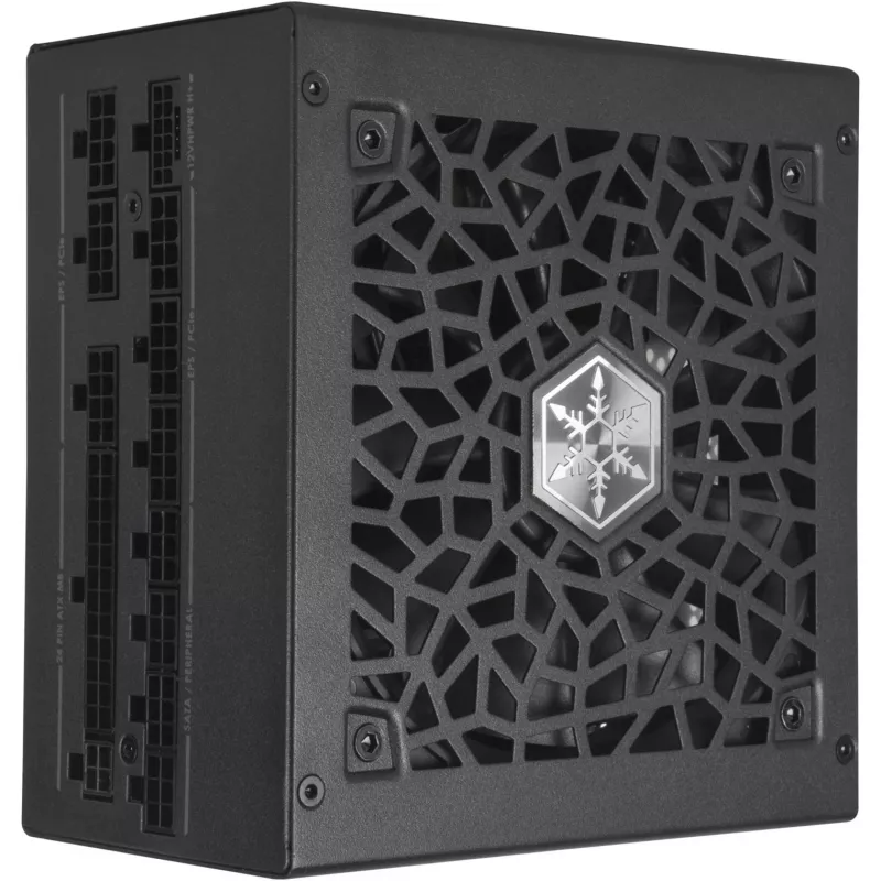 SST-HA1300R-PM 1300W, datora barošanas bloks melns, 9x PCIe, kabeļu pārvaldība, 1300 W