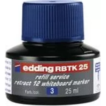 Marķiera uzpilde Edding RBTK 25, 25 ml zila tinte, aizvietošanai Edding marķieros
