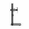 Monitora galda statīvs GEMBIRD MS-D1ST-03, pilnībā kustīgs 17–32 collu ekrāniem, tērauds, melns, VESA 75x75–100x100, 9 kg