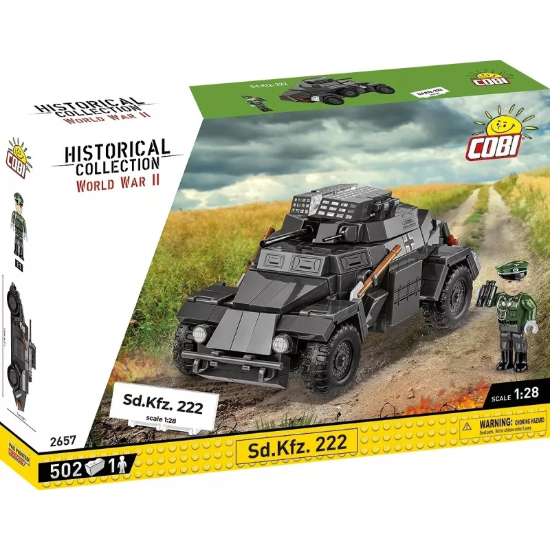 Cobi Blocks Sd.Kfz 222 modela komplekts COBI-2657 — 502 bloki