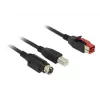 USB kabelis DeLOCK 85489 USB 2.0 3m USB B Melns
