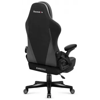 Spēļu krēsls huzaro Force 4.6 — ergonomisks auduma sēdeklis, regulējams augstums un slīpums, jostasvietas atbalsts, maks. 130 kg, sēdekļa platums 41 cm