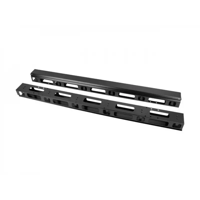 Vertikālais kabeļu organizators LANBERG AK-1212-B 22U melns, 2 gab. komplektā