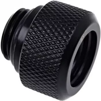 Alphacool Eiszapfen 13 mm HardTube ieskrūvējamais savienotājs G1/4 - Deep Melns (17262)