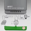 Qoltec, saules MPPT lādēšanas kontrolieris ar temperatūras sensoru 20A 12V/24V Displejs LCD 2 X USB