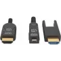 Manhattan HDMI uz Micro HDMI plenumā novērtēts kabelis, 4K@60Hz (Premium High Speed), 70m, aktīvs, noņemams HDMI vīrišķais (A tips), vīrišķais pret vīrišķo, melns, zeltīti kontakti, mūža garantija