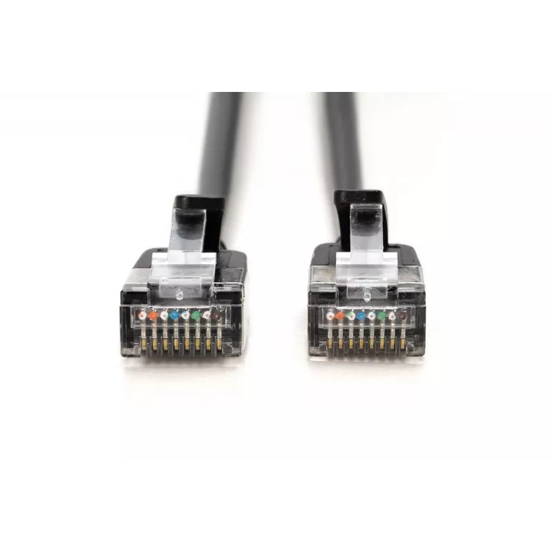 komutācijas kabelis Digitus CAT 6A EA klase F/FTP 5m Melns