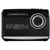 Skaļrunis SVEN SRP-155, melns (3W, Bluetooth, FM/AM/SW, USB, microSD, lukturītis, akumulators)