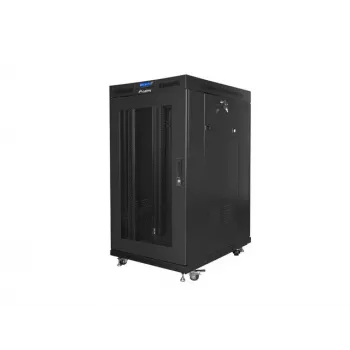 Brīvi stāvošs statīvs Lanberg FF01-8022-23BL 22U 1200kg Melns