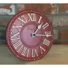 NeXtime klok 5187ro London Table, Ø16 cm, Wall, Sarkans/ Balts