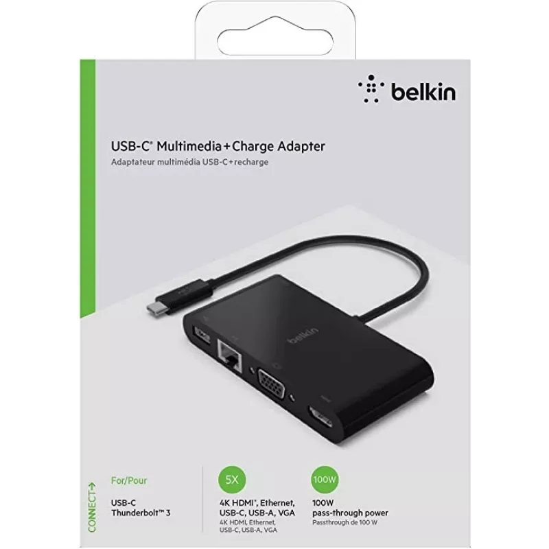 Belkin USB-C Multivides + Uzlādes Adapteris