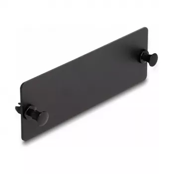 DeLOCK optiskās šķiedras aklais panelis melns 109mm Metāls