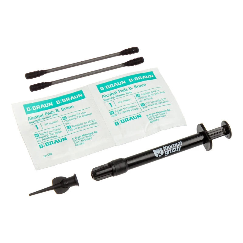 Thermal Grizzly | Termopasta Conductonaut 1g | universāla | Siltumvadītspēja: 73 W/mK; Viskozitāte: 0,0021 Pas; Blīvums: 6,24 g/cm³; Temperatūra: -10 °C / +140 °C; Saturs: 1g