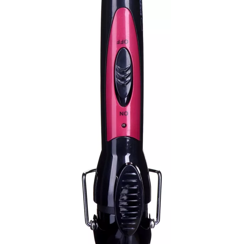 Lokšķēres Esperanza PENELOPE – 32 mm taisna keramikas cilindra, maks. 180°C, 45 W, 230 V, 1,7 m vads, melna/rozā