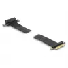 DeLOCK Riser Card PCI Express x4 male to x4 slot 90° leņķveida with kabelis 60 cm