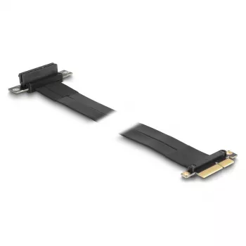 DeLOCK Riser Card PCI Express x4 male to x4 slot 90° leņķveida with kabelis 60 cm