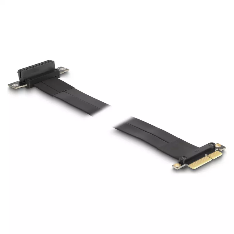 DeLOCK Riser Card PCI Express x4 male to x4 slot 90° leņķveida with kabelis 60 cm