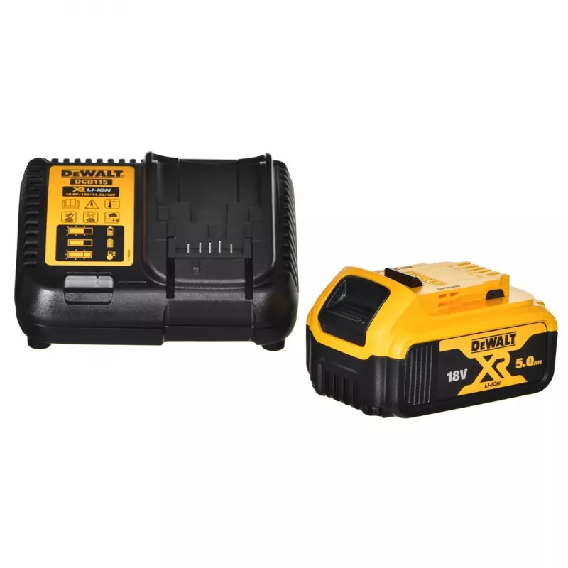 18V XR bezsuku rotējošais perforators 1x5.0Ah akumulators; 3J; 28 mm