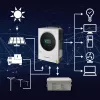 Qoltec, sprieguma pārveidotājs, hibrīda saules invertors Off-Grid 4kVA 4kW 120A MPPT LCD Wi-Fi BMS Sinus