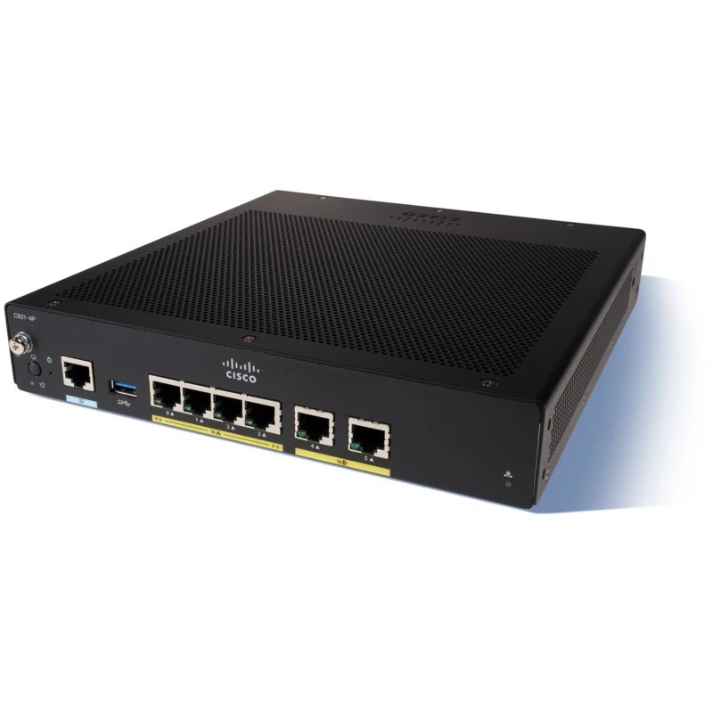Vadu maršrutētājs Cisco C927-4P Gigabit Ethernet melns