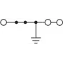 Phoenix Contact PT 6-TWIN-PE 3211498 Aizsargzemējuma spaile Polu skaits: 3 0,50 mm² 6 mm² Zaļš-dzeltens 1 gab. (3211498)
