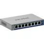 NETGEAR GS108Ev4 Nepārvaldīts L2/L3 Gigabit Ethernet (10/100/1000) Pelēks