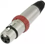Neutrik XLR savienotāja ligzda, taisna Polu skaits: 3 Sudrabaina NC3FXS 1 gab. (NC3FXS)