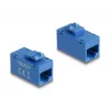 Keystone modulis DELOCK 90642 — plakans RJ-45 ieliktnis, zils, 16,2×30×20,5 mm