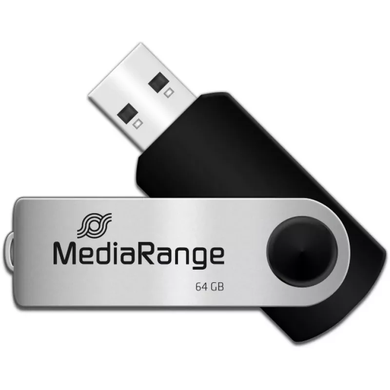 USB zibatmiņa MediaRange 64GB USB Type-A Micro-USB MR912