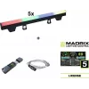 LED caurule EUROLITE PT-100/32 Pixel DMX ar Madrix programmatūru, pikseļu kartējama DMX vadība