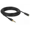 Audio kabelis 3,5 mm tēviņš uz mātīti DeLOCK 85635 5 m Melns
