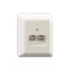 Rutenbeck Universal Connection Unit UAE8/8 8/8 LSA Aprw — modulārs telefona/tīkla pieslēguma panelis