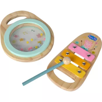 Peppa Pig Wood-Musikset, mūzikas rotaļlieta 2-daļīga