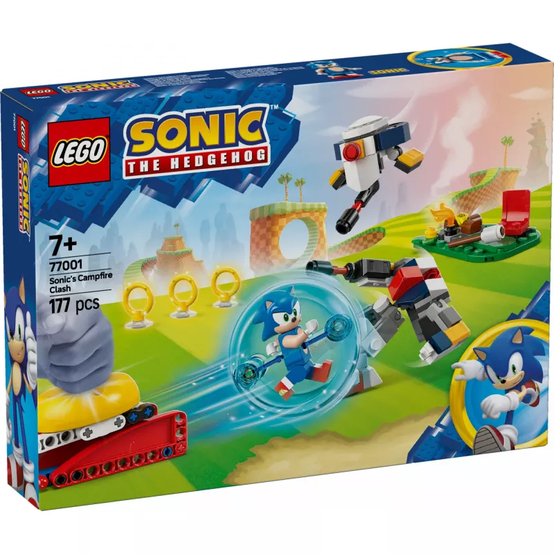 Konstruktors LEGO Sonic the Hedgehog 77001 Campfire Showdown, 177 daļas, 1 minifigūriņa, vecums 7+
