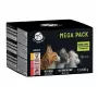 Mitrās kaķu barības maisiņi PetRepublic 12x100g — vista, lasis, teļa gaļa