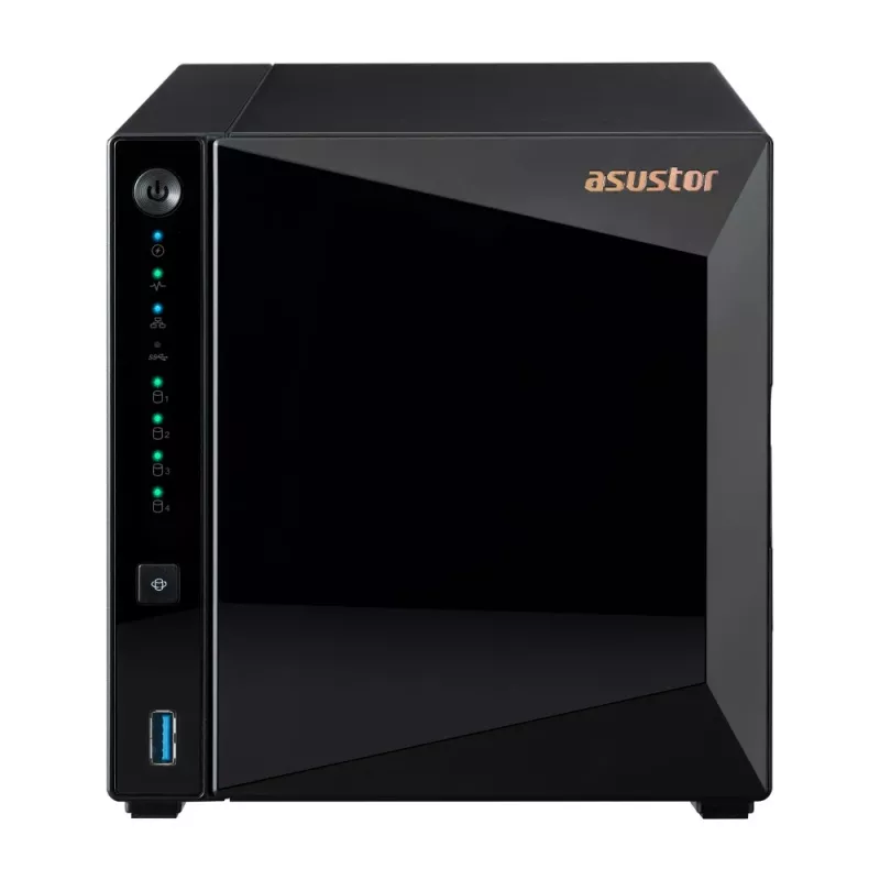 Asustor DRIVESTOR 4 Pro Gen2 AS3304T V2 NAS Realtek RTD1619B 2 GB DDR4 ADM Melns
