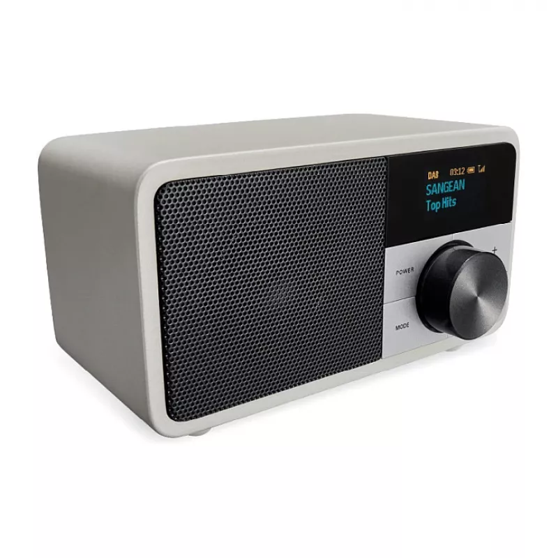 Galda radio Sangean DDR-7 Glacier Silver ar digitālo uztvērēju un Bluetooth