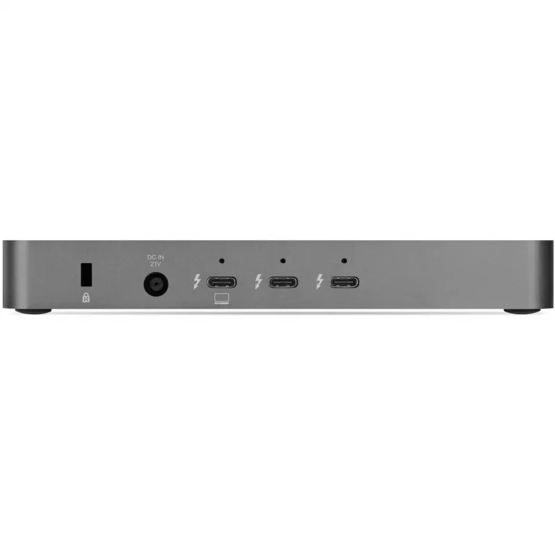 Thunderbolt 5 centrmezgls, dokstacija pelēka/melna, Thunderbolt 5, USB-A