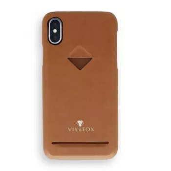 Karšu slota aizmugures vāciņš VixFox Samsung S9 — karameļu brūns, aizmugures vāciņš ar karšu kabatiņu
