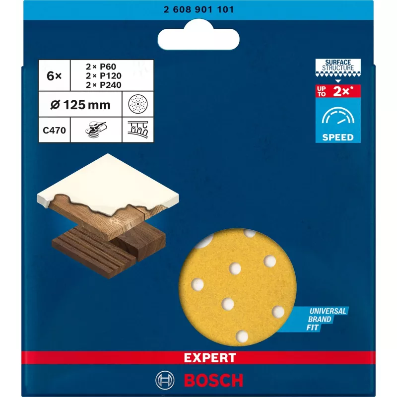 Bosch C470 krāsas, koka slīpēšanas disks