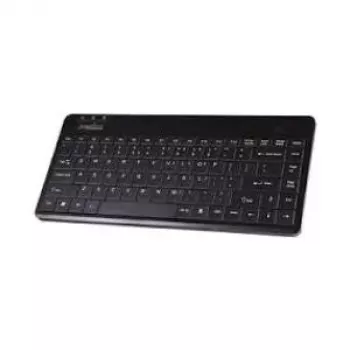 Perixx PERIBOARD-409 U, DE, mini USB tastatūra, melna