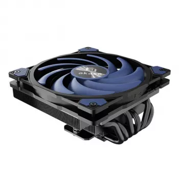 Akasa ALUCIA H6LS M2 CPU dzesētājs - 120 mm melns zils (AK-CC4030HP01)