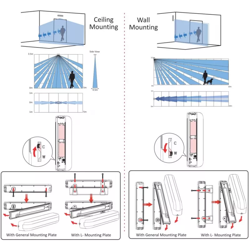 HIKVISION DS-PDC10AM-EG2-WE Ax Pro bezvadu ārējais PIR detektors. (DS-PDC10AM-EG2-WE)