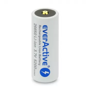 Uzlādējamā baterija everActive EV26650-52M 3.7V 5200mAh ar Micro USB uzlādi