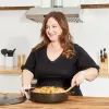 Saute panna ZWILLING STAUB BRAISERS apaļa 28 cm, melna, dibena Ø 22,2 cm