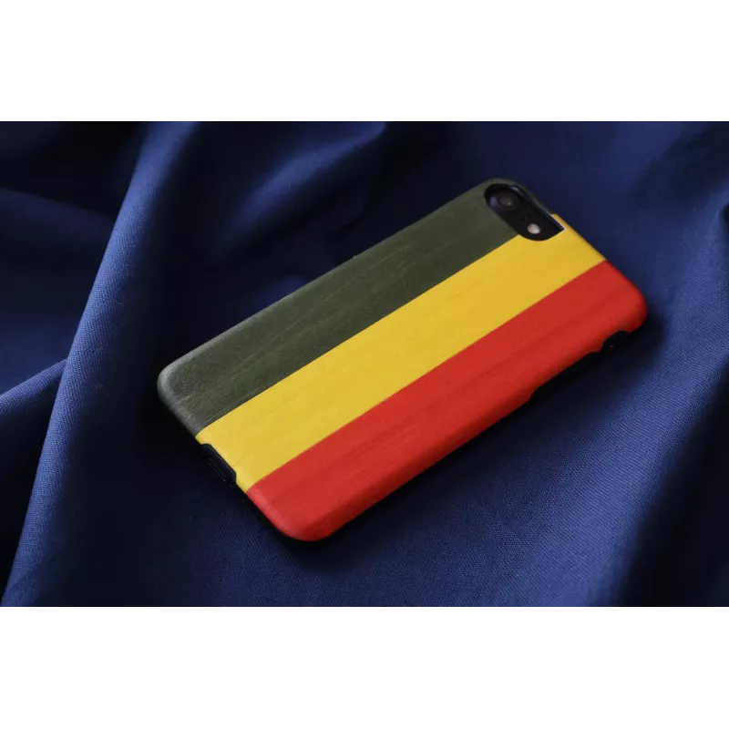Phone case Man and Wood iPhone 7/8 — reggae Melns