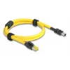 Tīkla kabelis DeLOCK 81250 Melns Dzeltens 1m Cat6