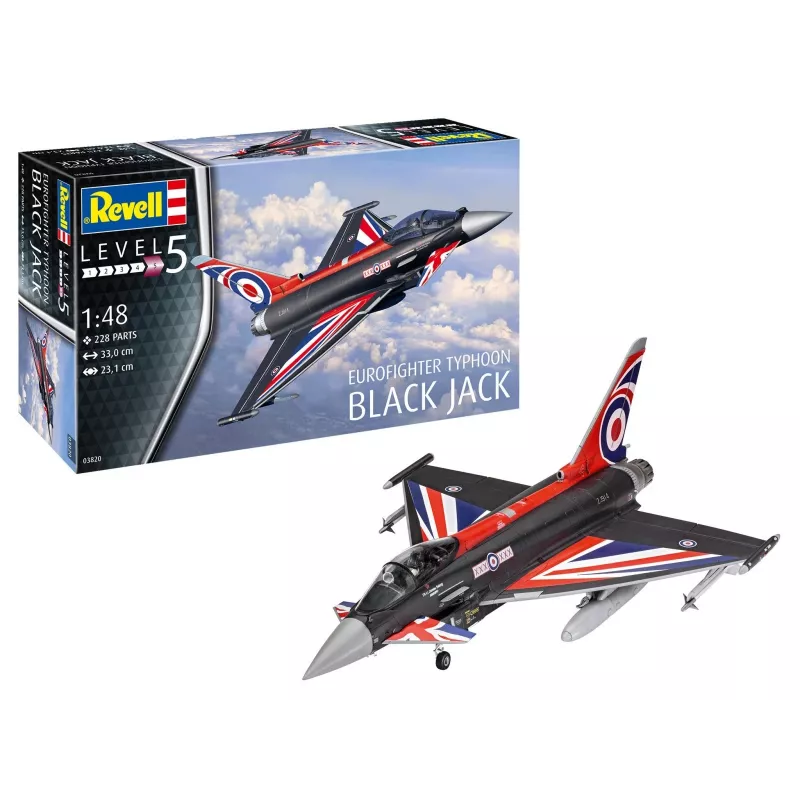 Plastmasas modeļa komplekts REVELL Eurofighter Melns Jack 1/48