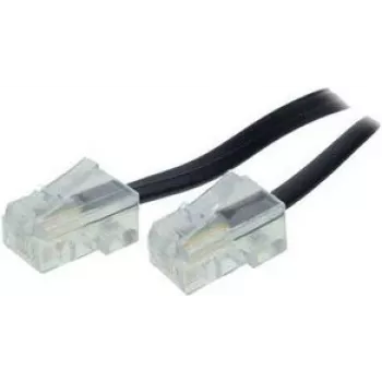 telephone kabelis ShiverPeaks BS70095-8/4 15 m Melns