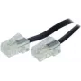 telephone kabelis ShiverPeaks BS70095-8/4 15 m Melns
